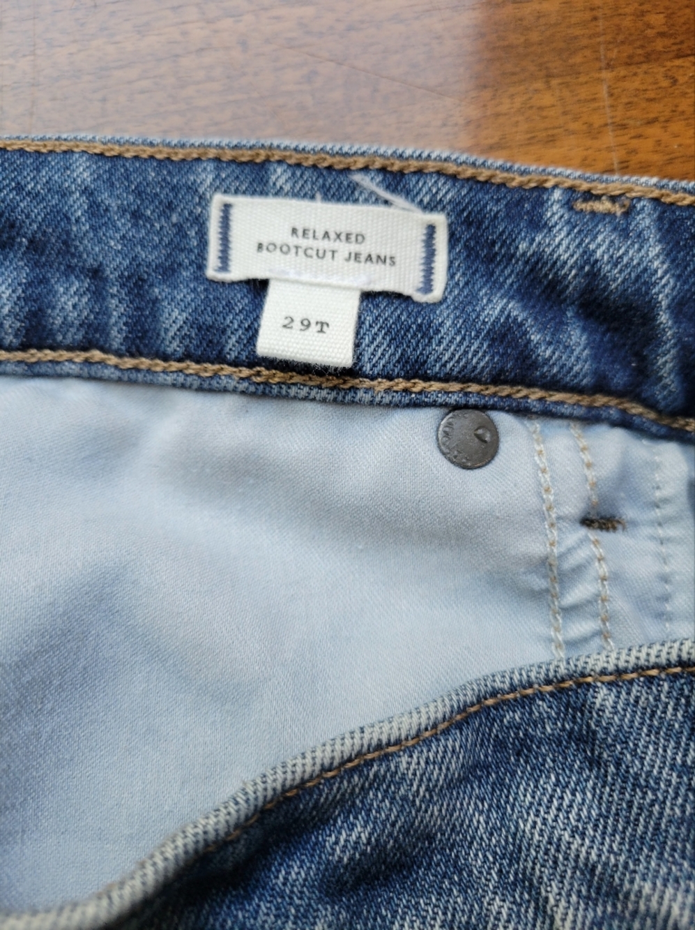 Madewell The Tall Relaxed Bootcut Jean NT193 Size 29 Tall - Picture 7 of 10